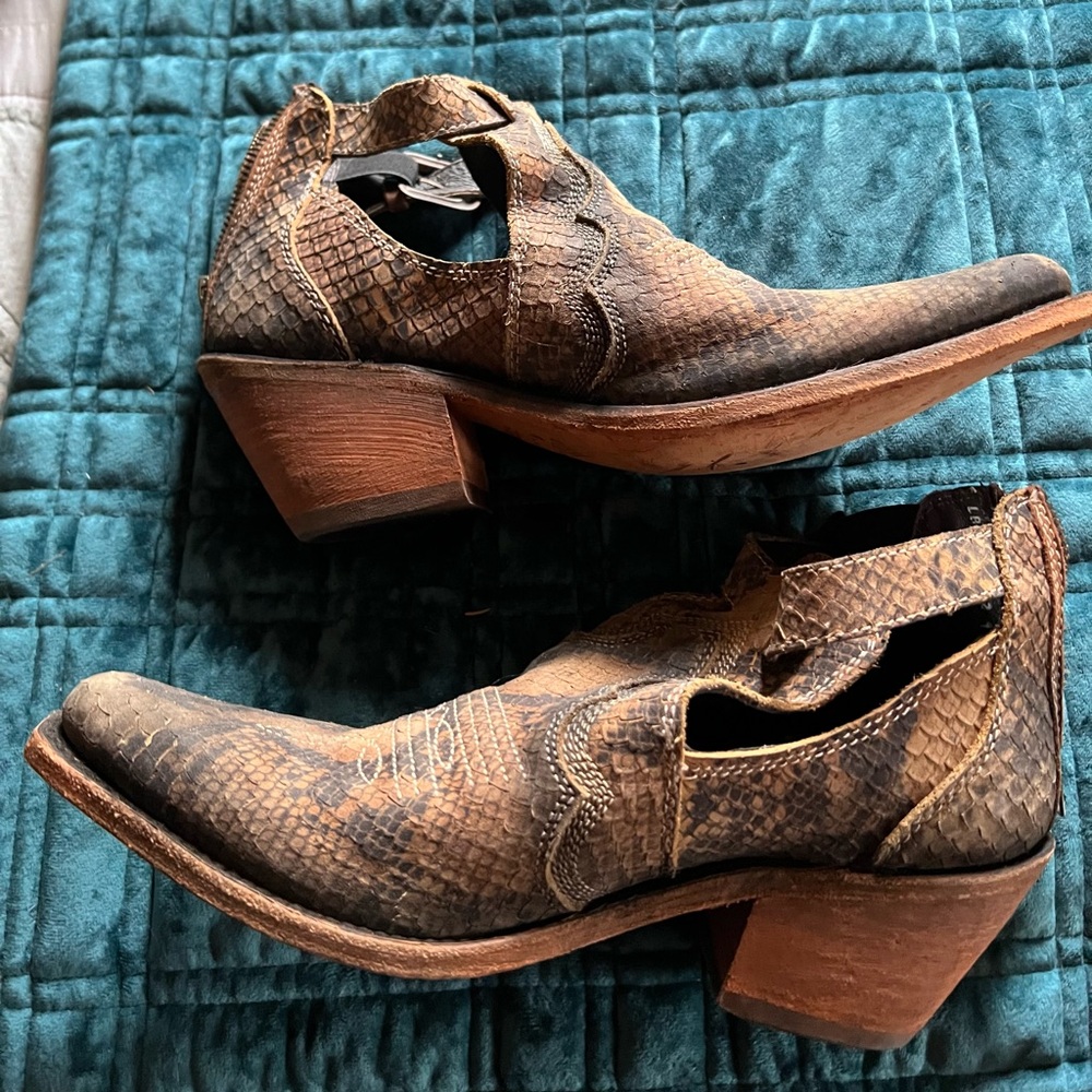 Liberty Black Python Print Bootie. - image 2